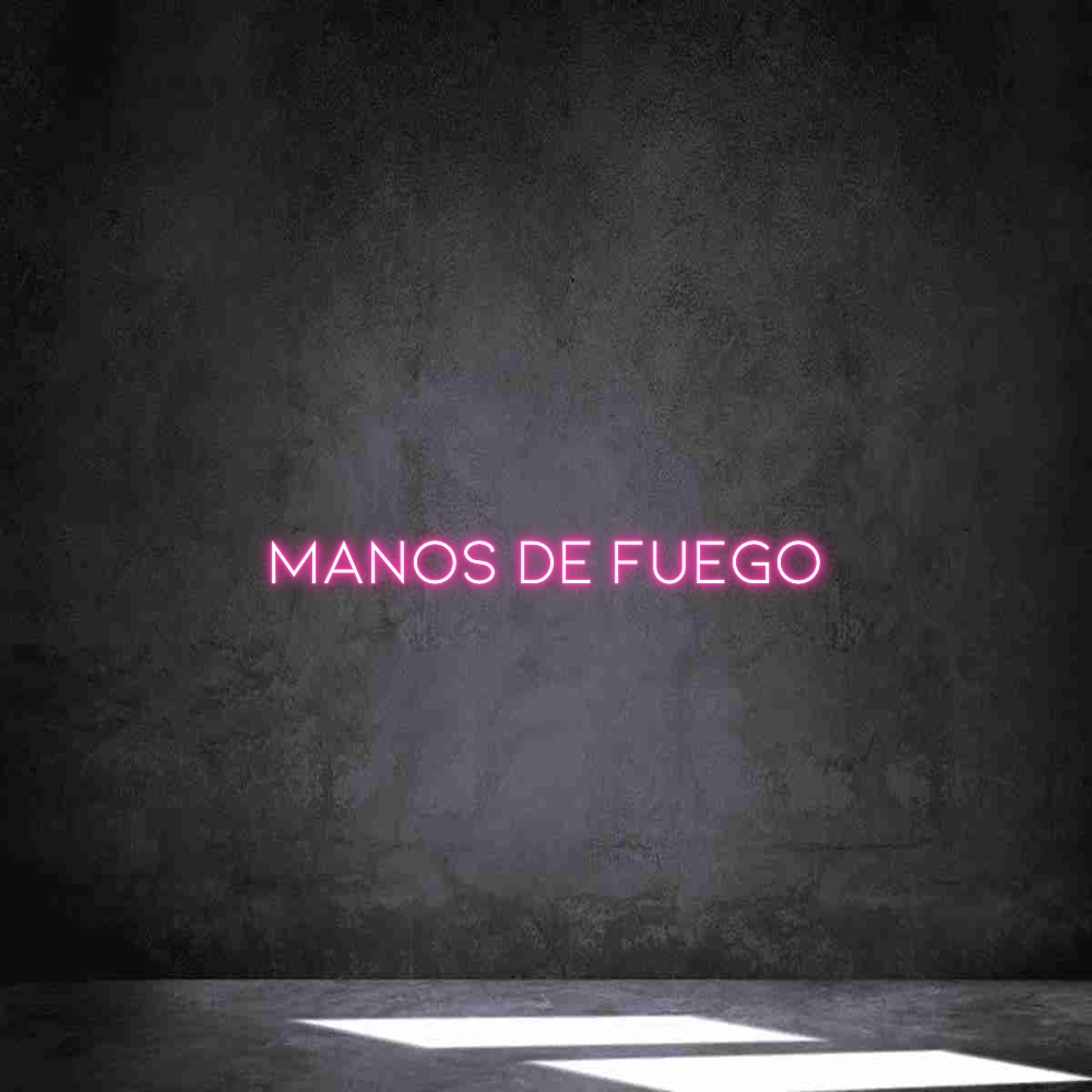 Neon personalizado: Manos De Fuego