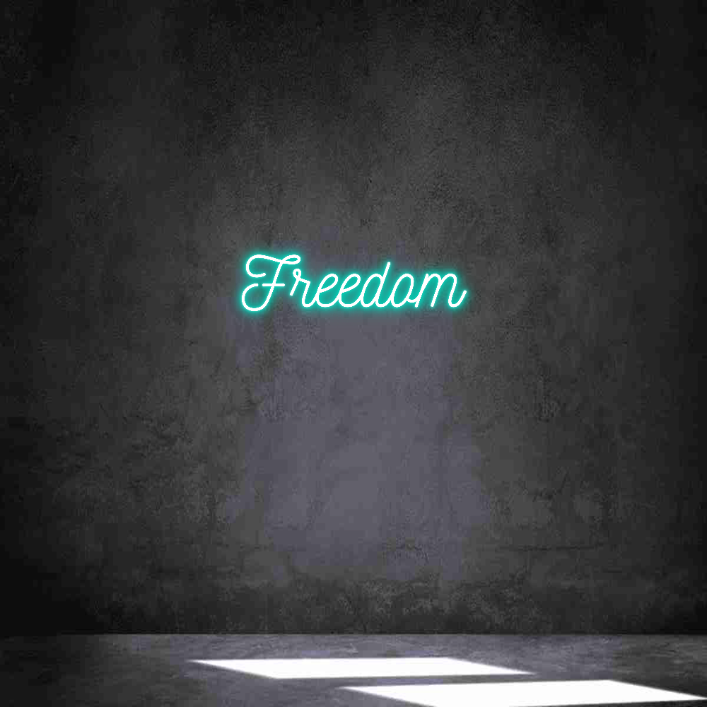 Neon personalizado: Freedom