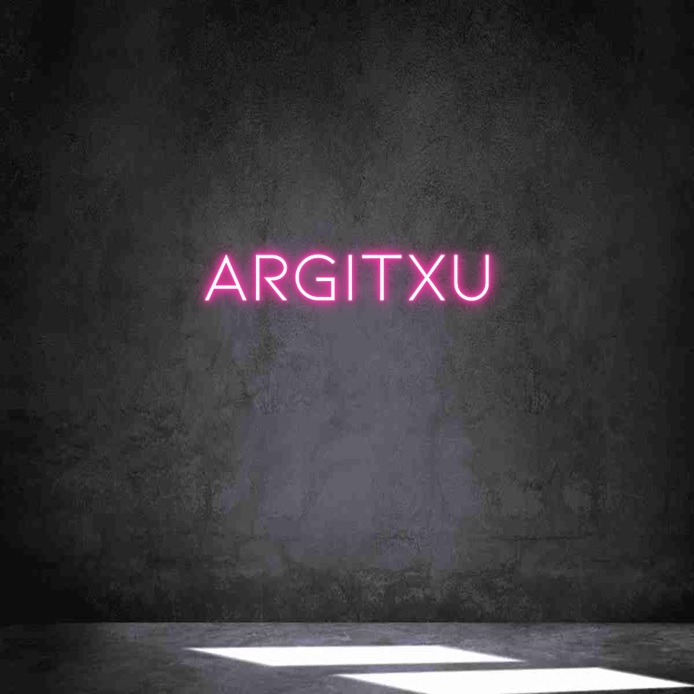 Neon personalizado: Argitxu