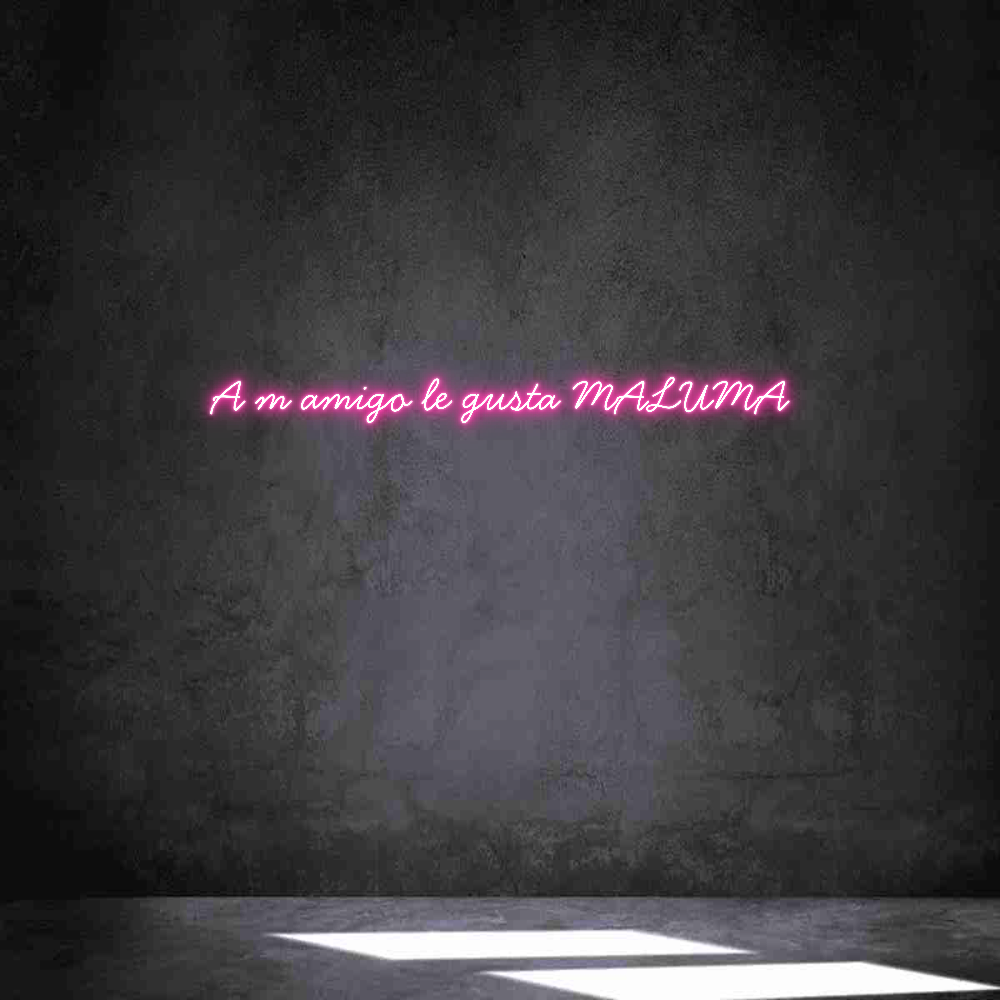 Neon personalizado: A m amigo le ...