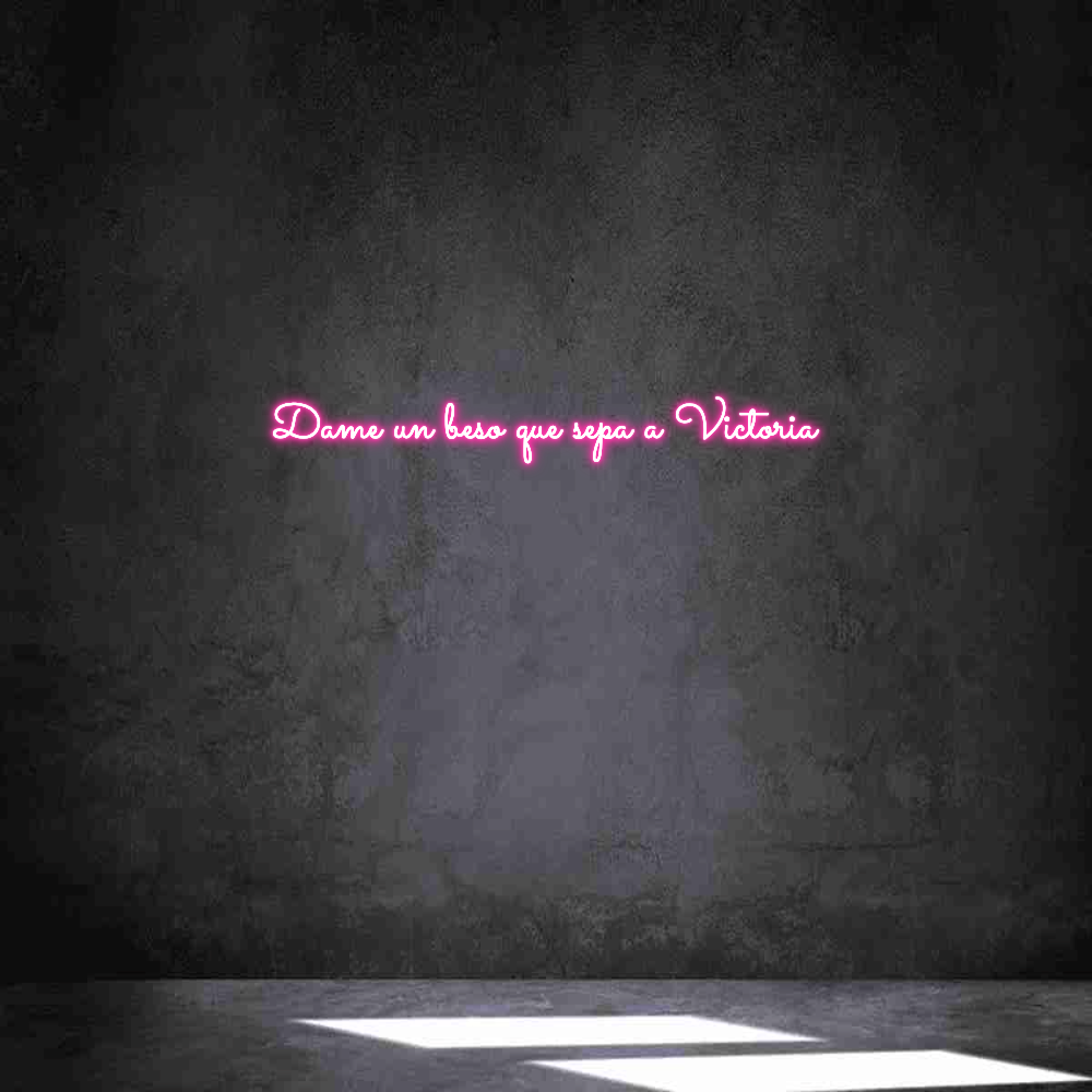 Neon personalizado: Dame un beso ...
