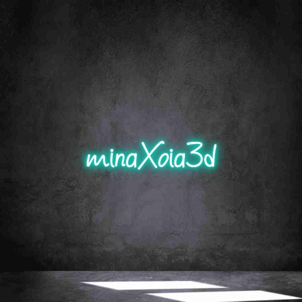 Neon personalizado: minaXoia3d