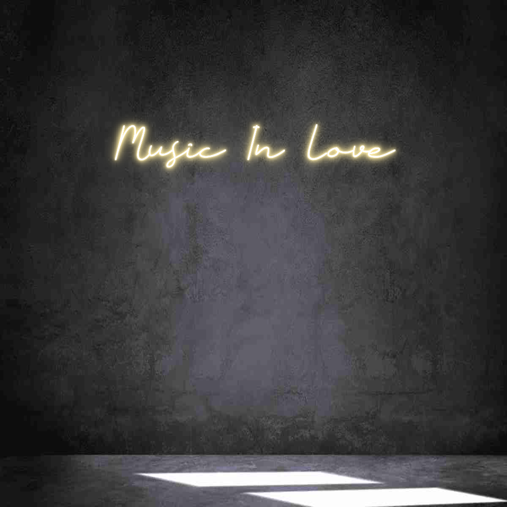 Neon personalizado: Music In Love...
