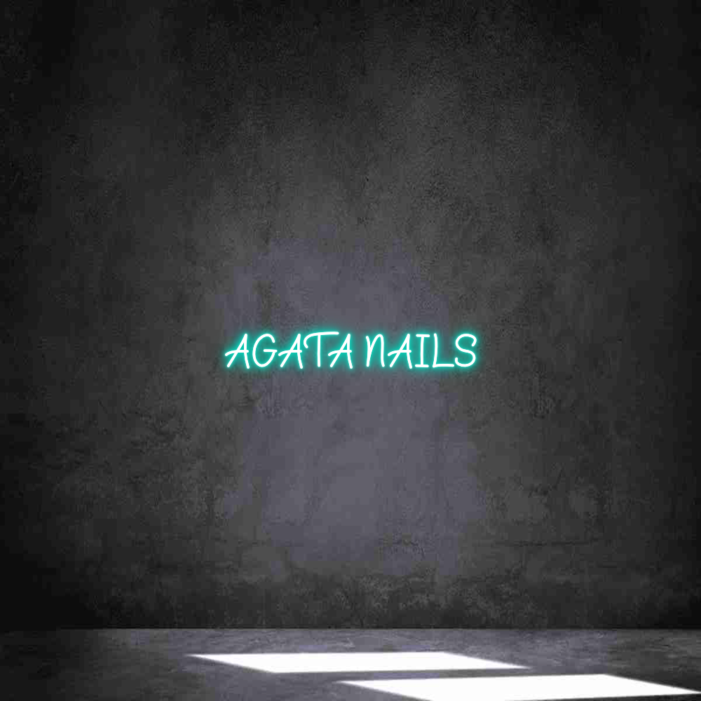 Neon personalizado: AGATA NAILS
