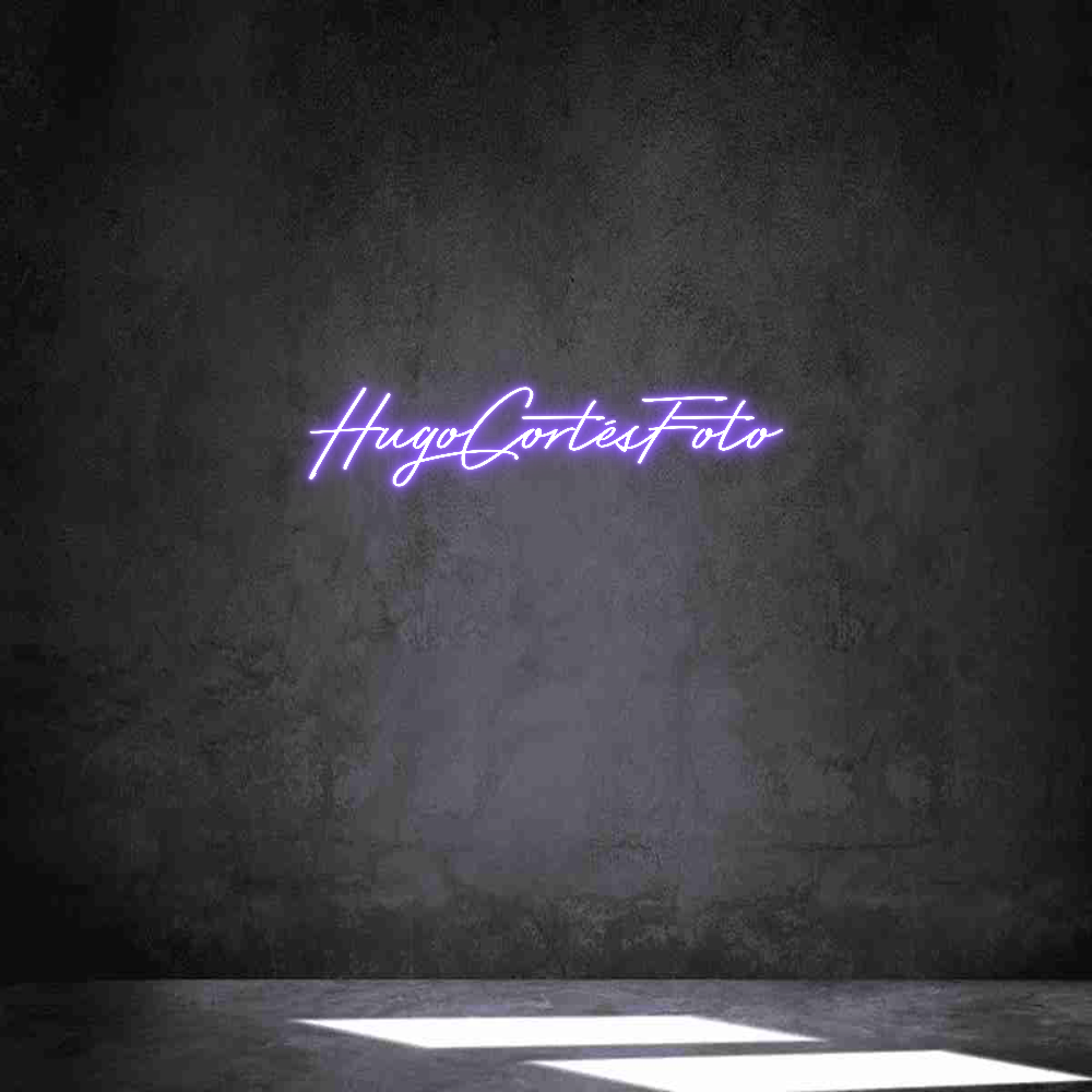 Neon personalizado: HugoCortésFoto