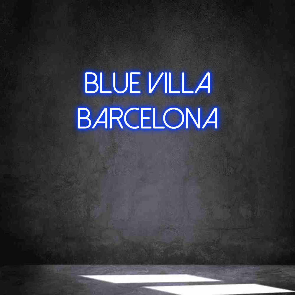 Neon personalizado: Blue Villa
B...