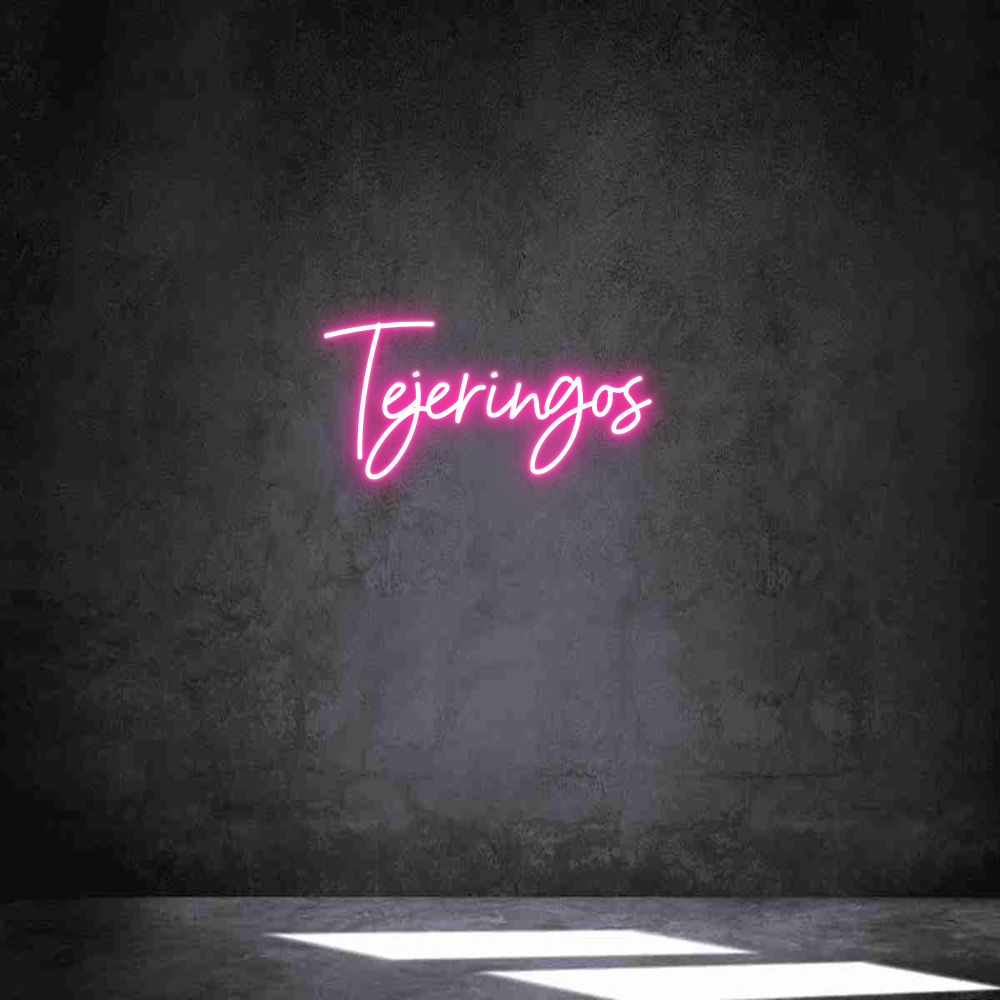 Neon personalizado: Tejeringos