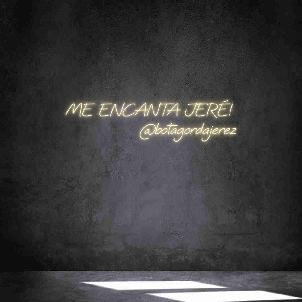 Neon personalizado: ME ENCANTA JE...