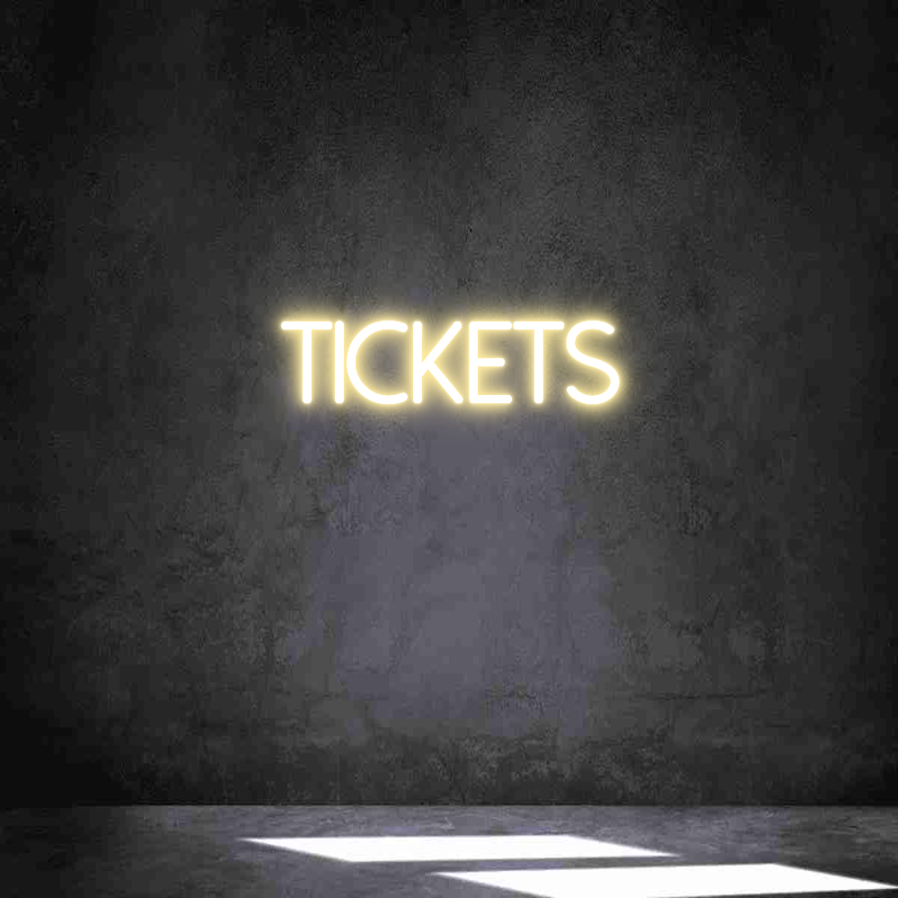 Neon personalizado: Tickets