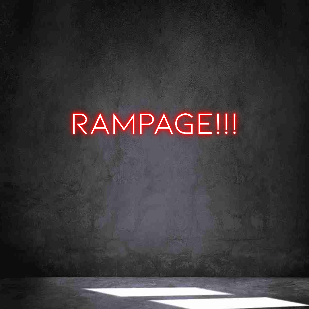 Neon personalizado: RAMPAGE!!!