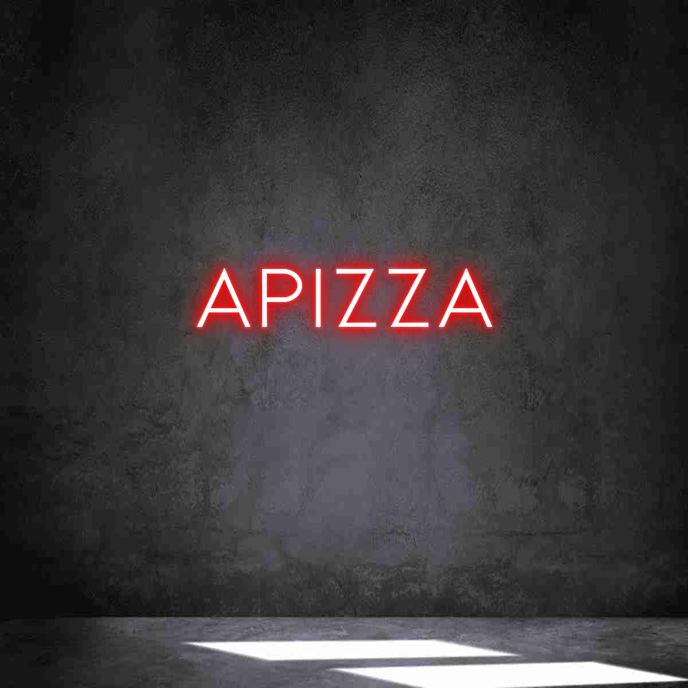 Neon personalizado: APIZZA