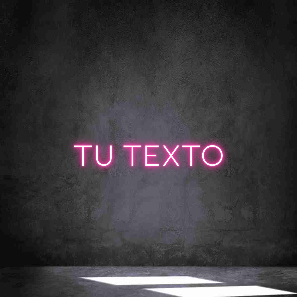 Neon personalizado: Tu texto