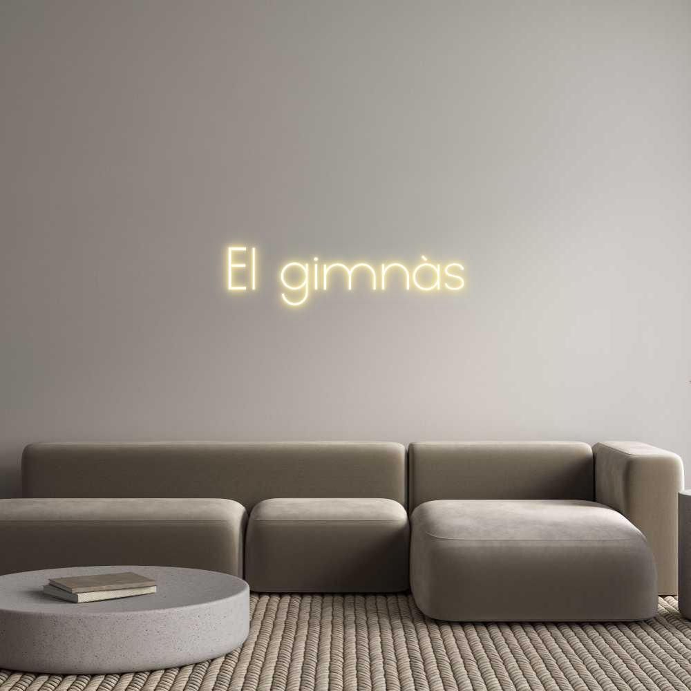 Neon personalizado: El gimnàs