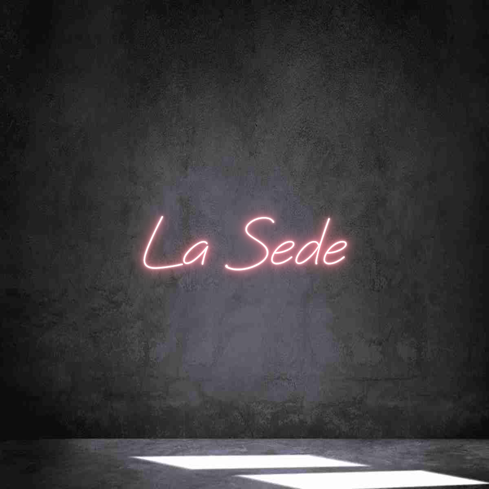 Neon personalizado: La Sede