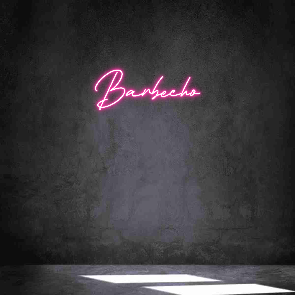 Neon personalizado: Barbecho