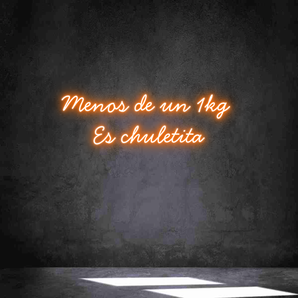 Neon personalizado: Menos de un 1...