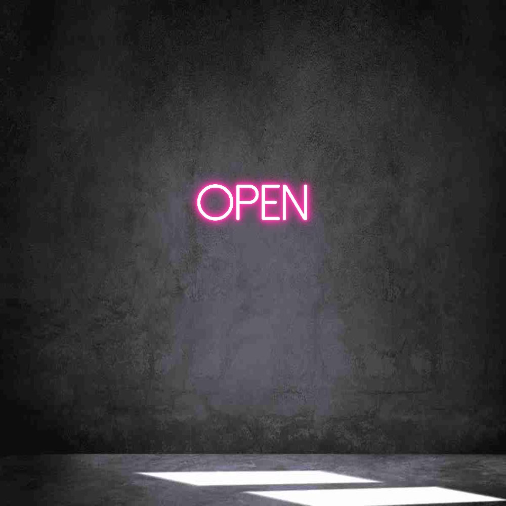 Neon personalizado: Open