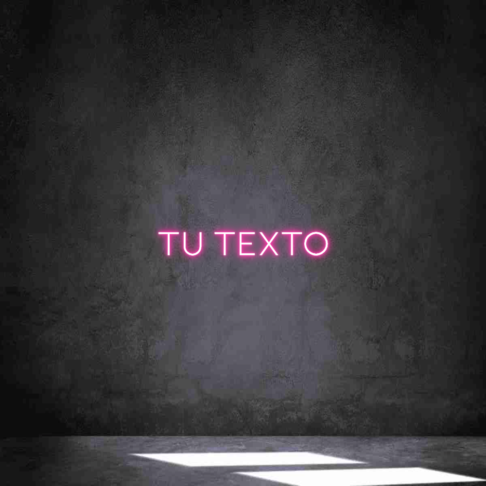 Neon personalizado: Tu texto