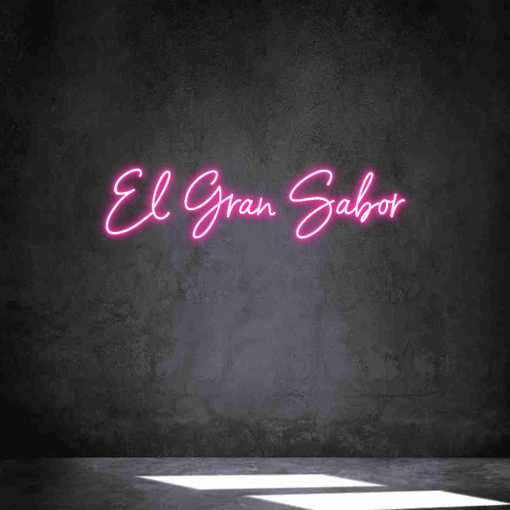 Neon personalizado: El Gran Sabor