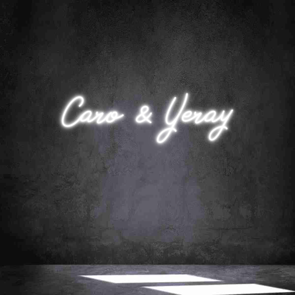 Neon personalizado: Caro & Yeray