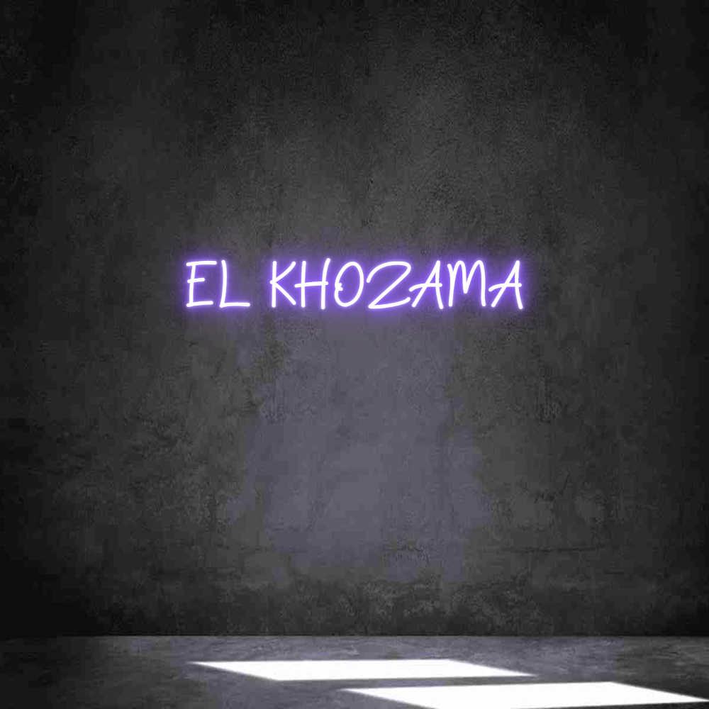 Neon personalizado: EL KHOZAMA