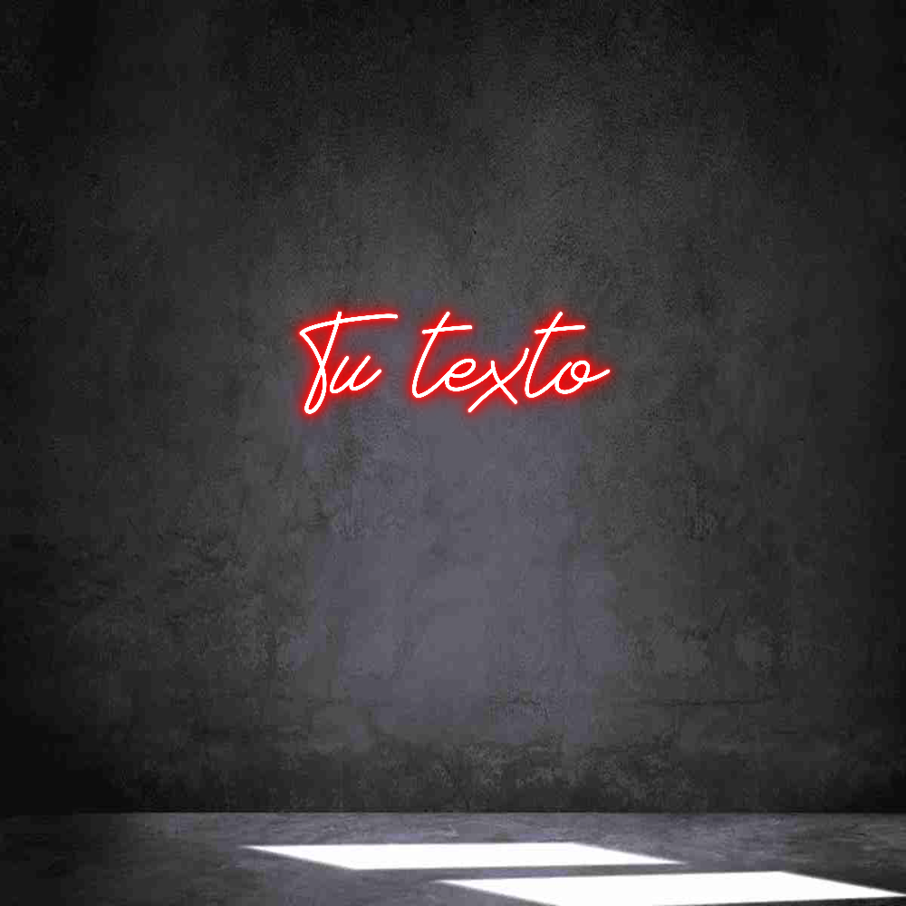 Neon personalizado: Tu texto