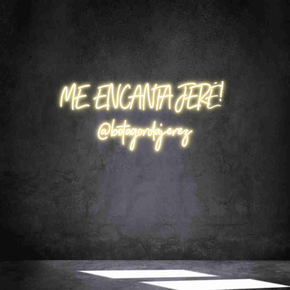 Neon personalizado: ME ENCANTA JE...