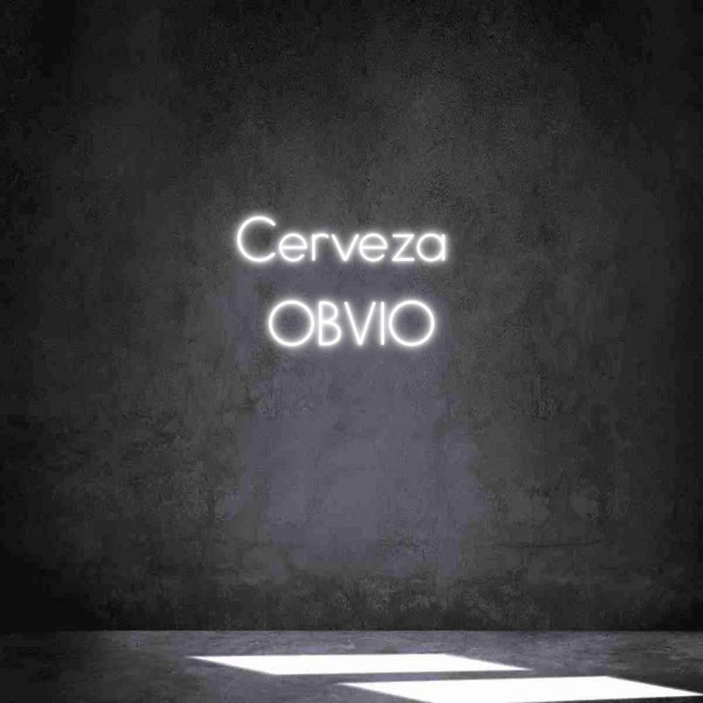 Neon personalizado: Cerveza 
OBVIO