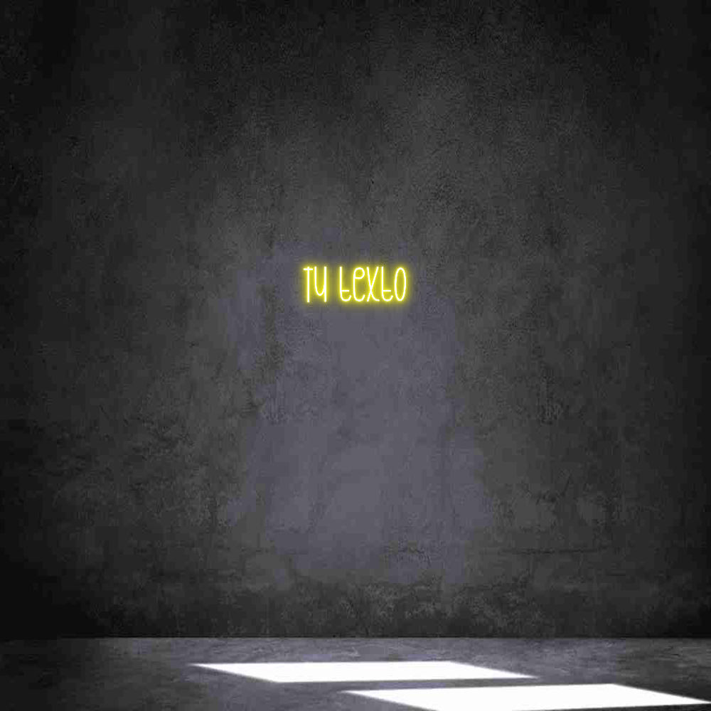 Neon personalizado: Tu texto