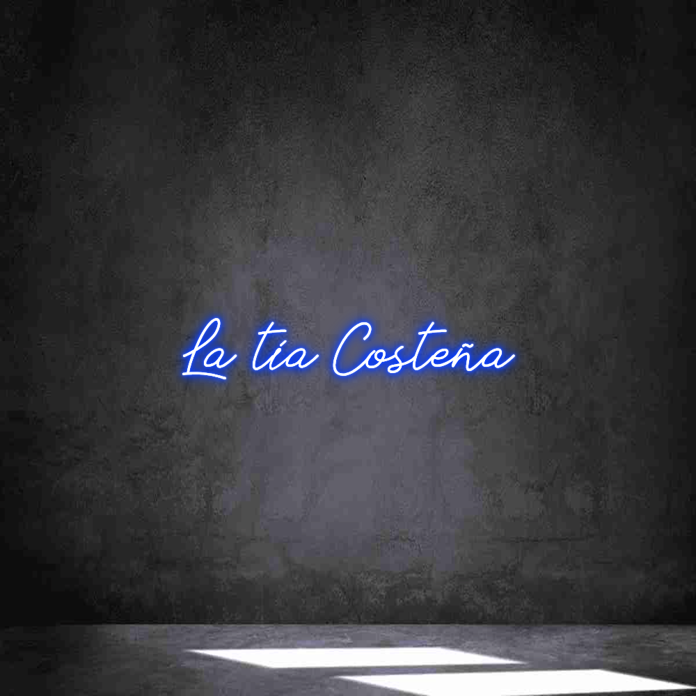 Neon personalizado: La tía Costeña