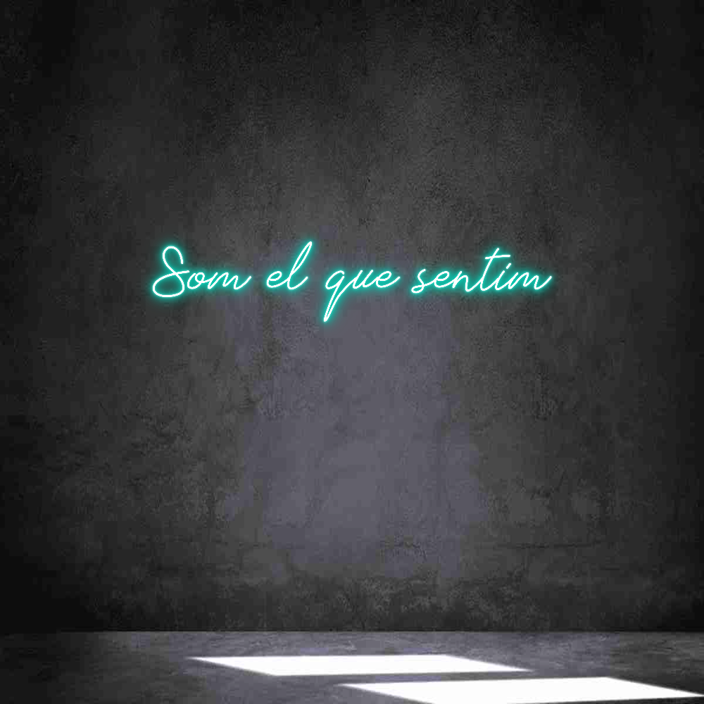 Neon personalizado: Som el que se...