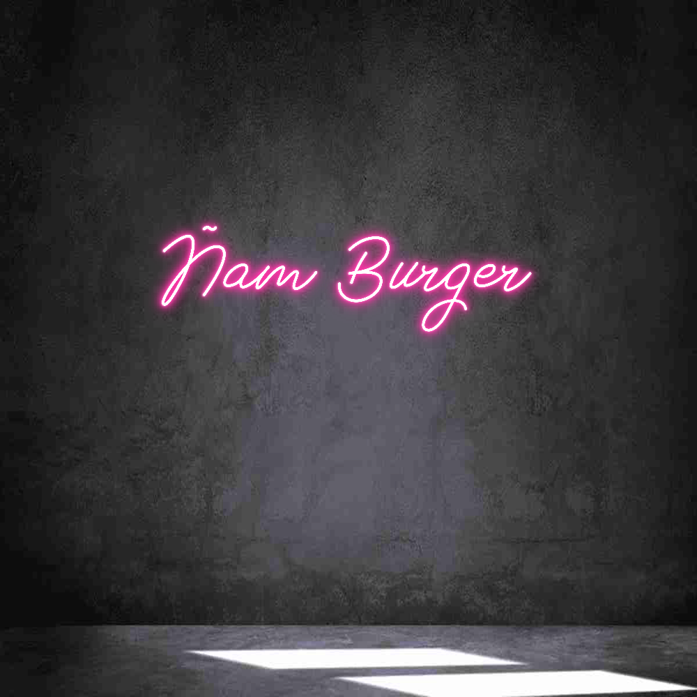 Neon personalizado: Ñam Burger