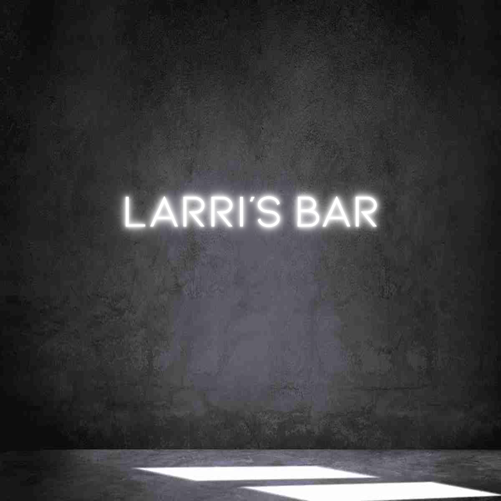Neon personalizado: Larri's bar