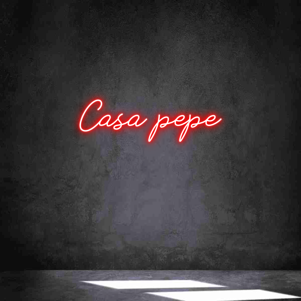 Neon personalizado: Casa pepe