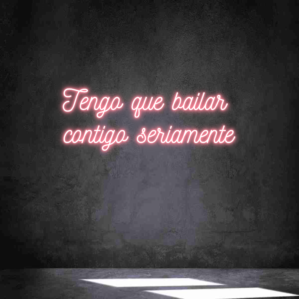 Neon personalizado: Tengo que bai...