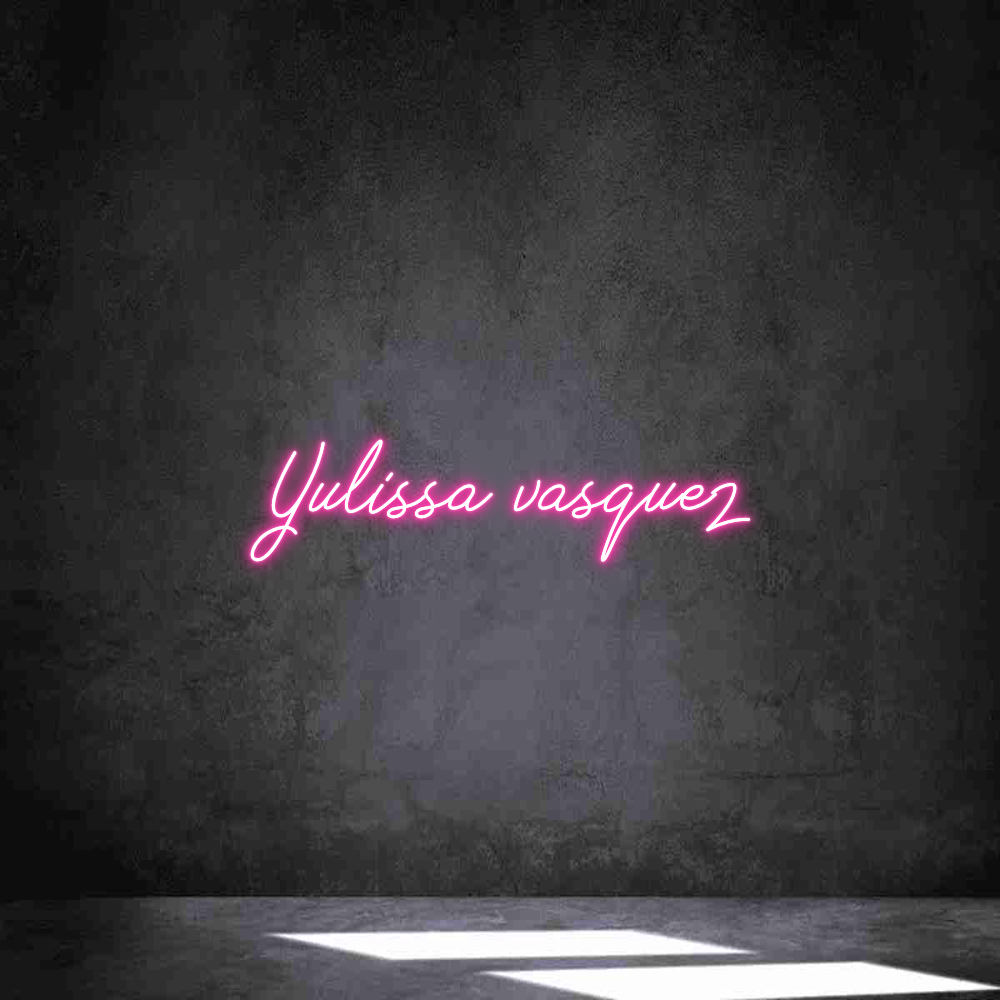Neon personalizado: Yulissa vasquez