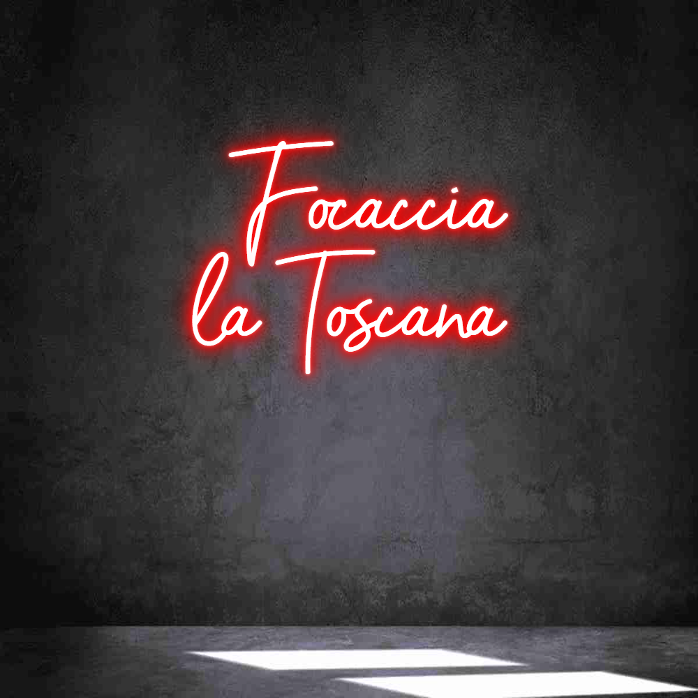 Neon personalizado: Focaccia
la ...