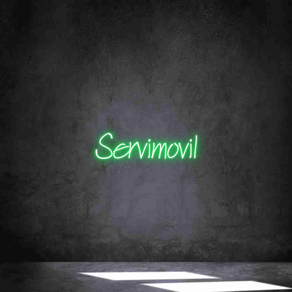 Neon personalizado: Servimovil