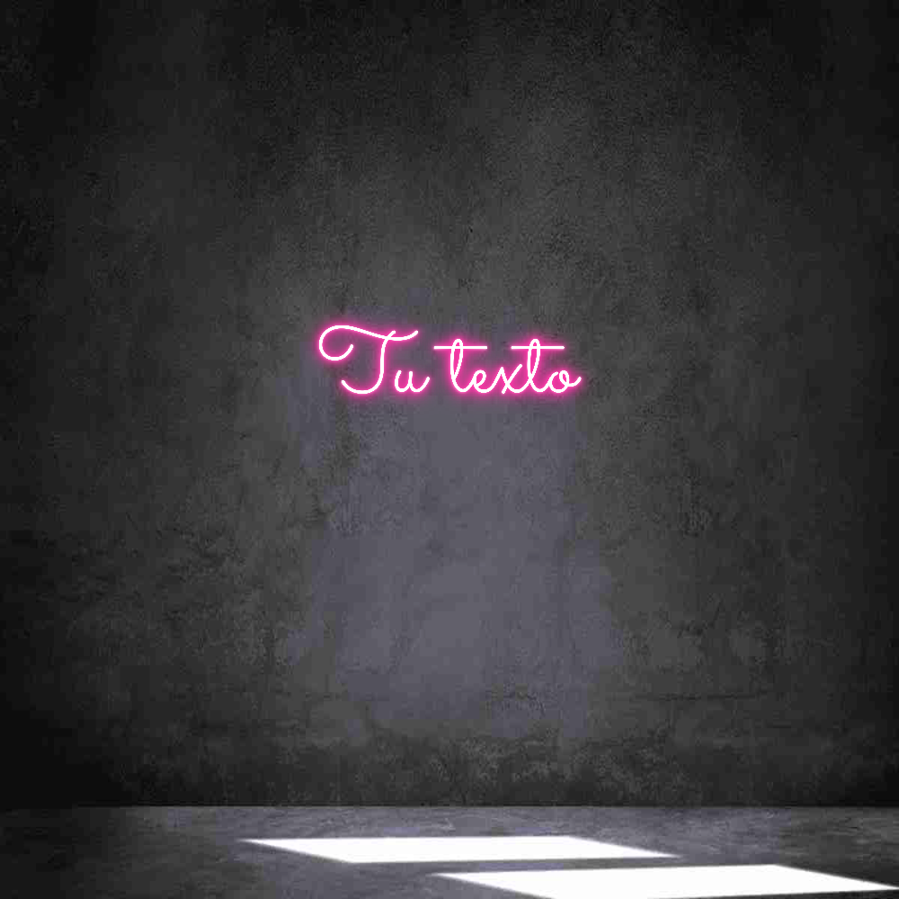 Neon personalizado: Tu texto