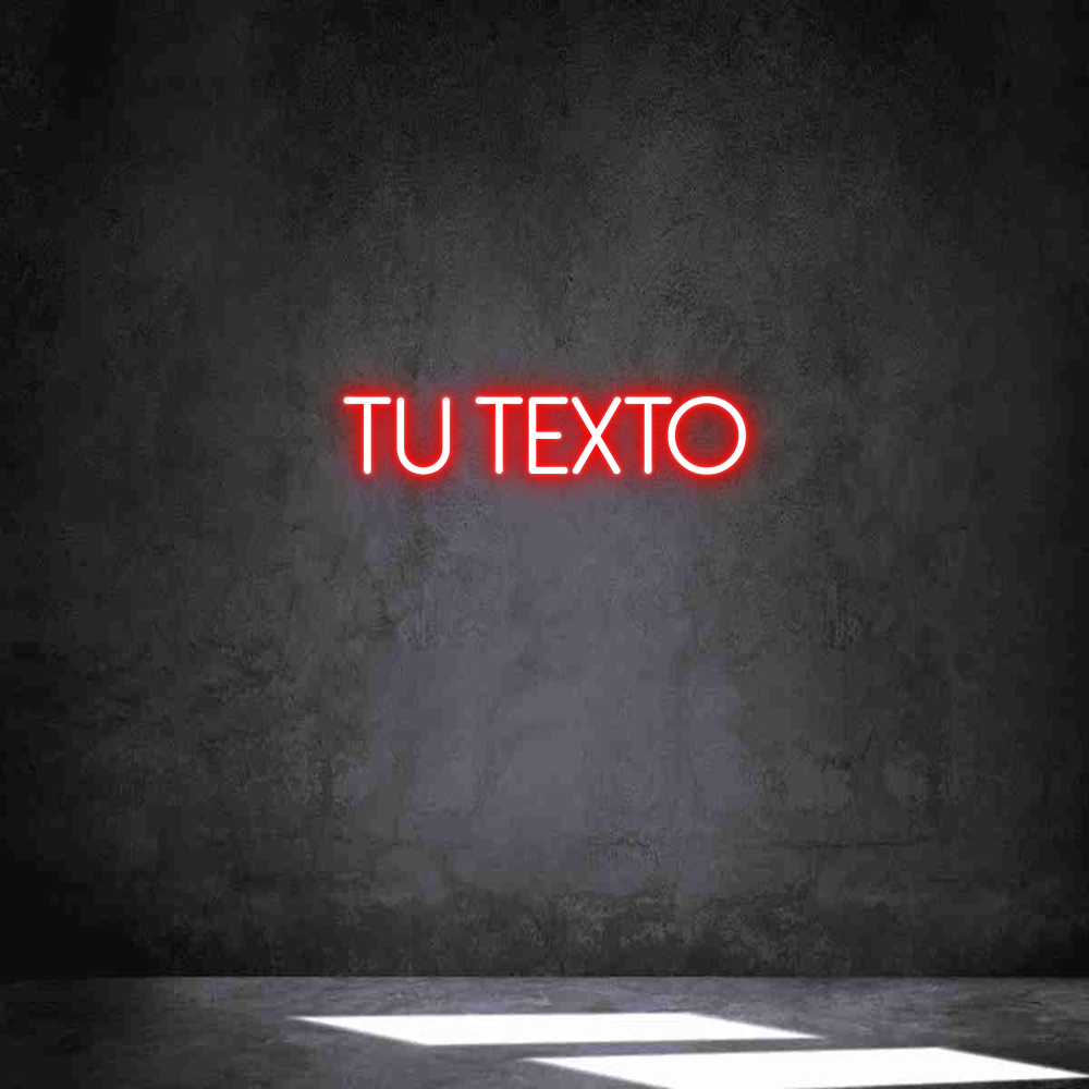 Neon personalizado: Tu texto