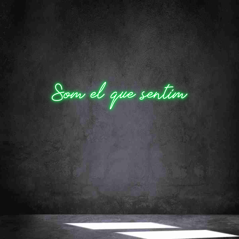 Neon personalizado: Som el que se...