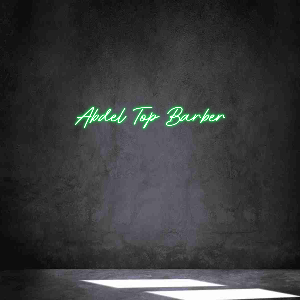 Neon personalizado: Abdel Top Bar...