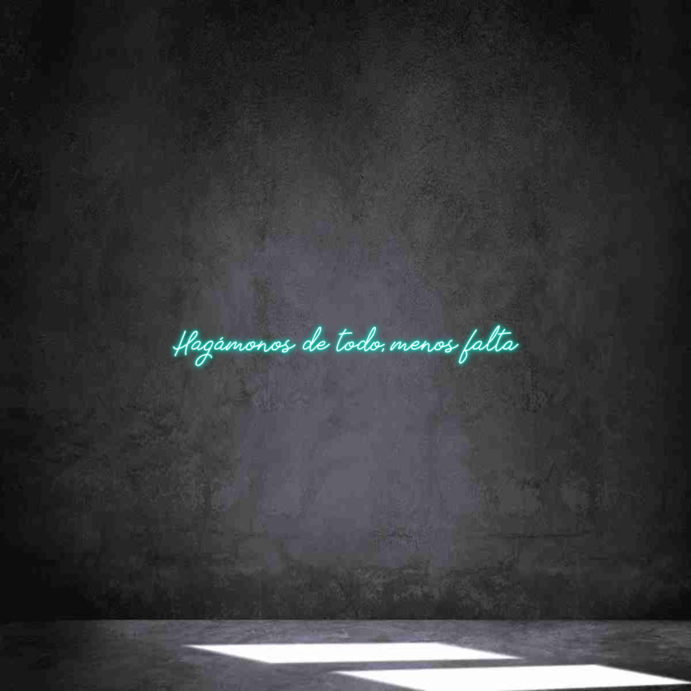 Neon personalizado: Hagámonos de ...