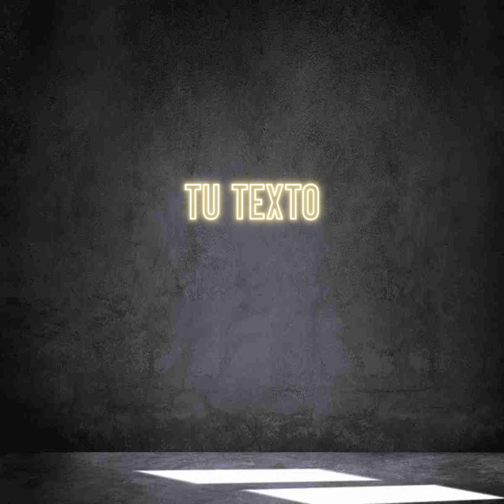 Neon personalizado: Tu texto