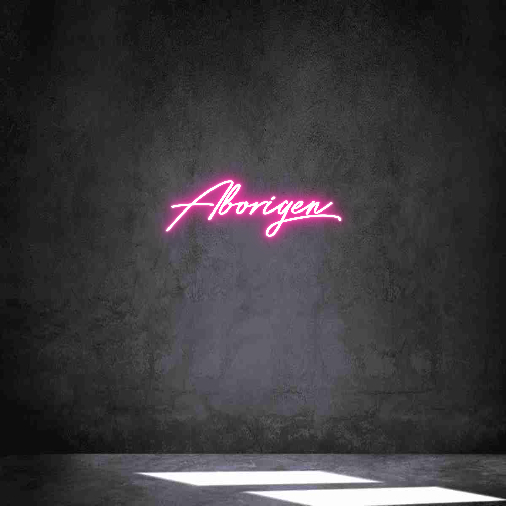 Neon personalizado: Aborigen