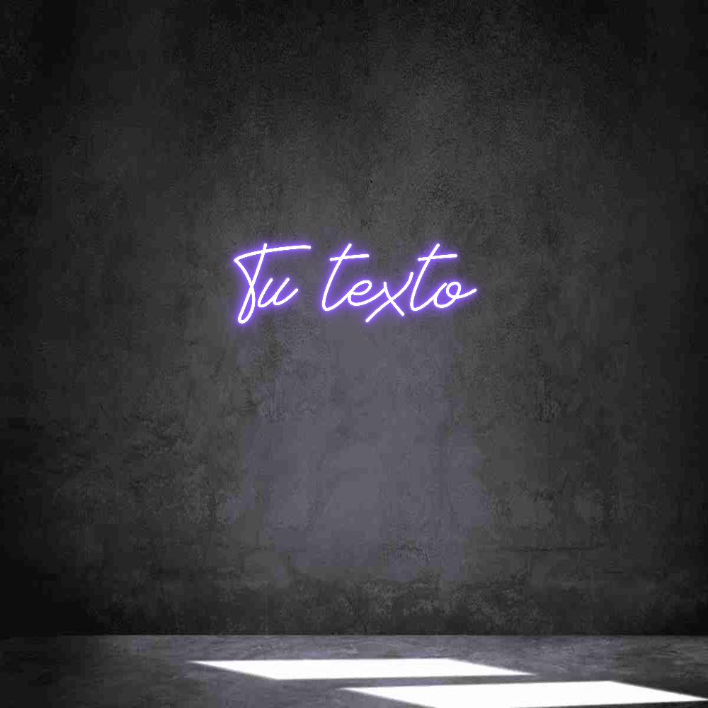 Neon personalizado: Tu texto