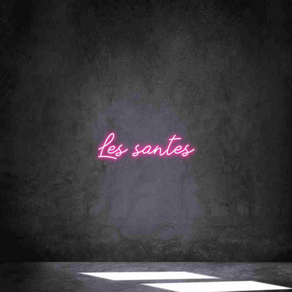 Neon personalizado: Les santes