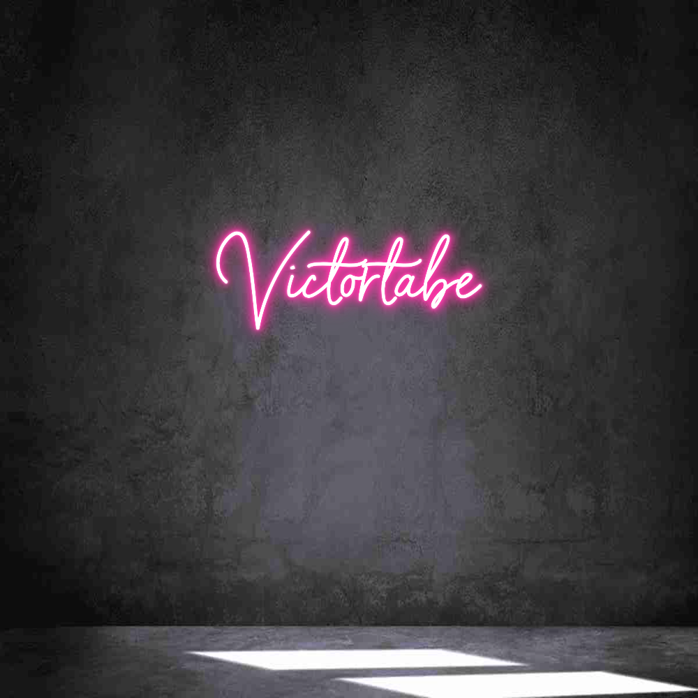 Neon personalizado: Victortabe