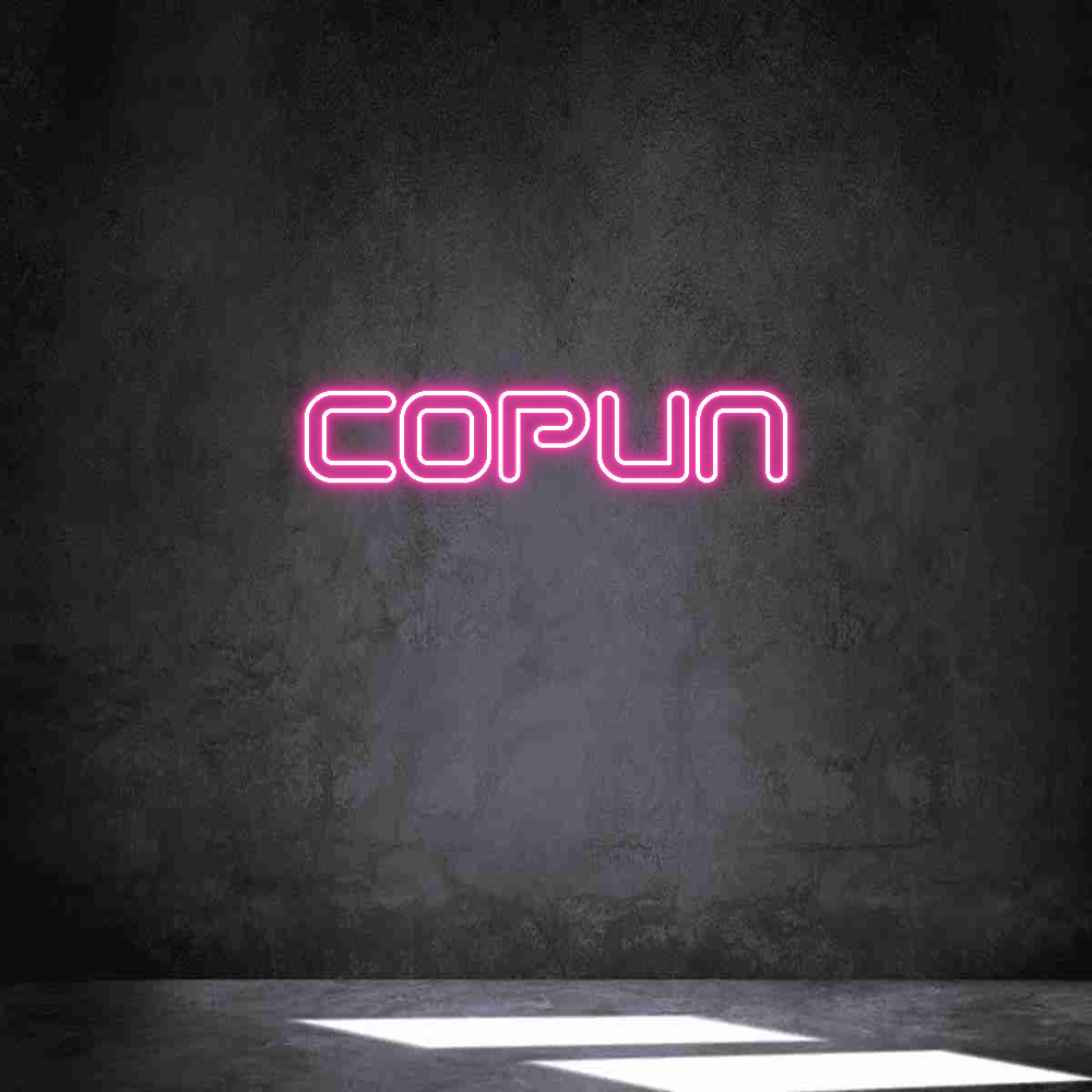 Neon personalizado: Copun