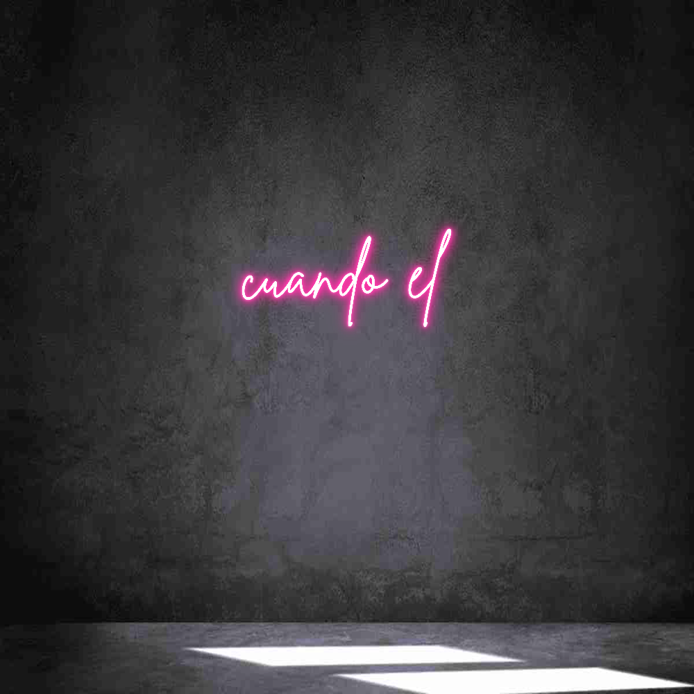 Neon personalizado: cuando el